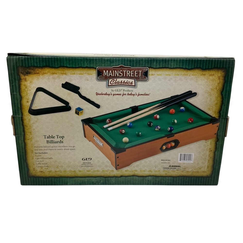 Mainstreet Classics Tabletop Mini Billiards - Picture 2 of 6